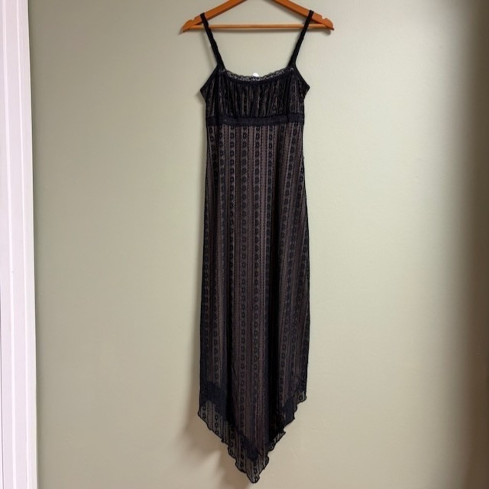 Urban Outfitters Y2K Whimsigoth Sheer Lace Babydoll Dress Size M Asymmetric
